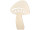 Display 2D "Pilz gross" natur, MDF 3mm, B 27 x H 40cm, mit Aufsteller