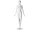 mannequin "Ringo female" blanc bras latéral, jambes droite