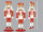 Nussknacker 2D klein rot/bunt, B 20 x H 60cm
