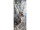 Textilbanner Hirsch / Schnee, 75x180cm, braun/weiss, Schlauchnaht oben+unten