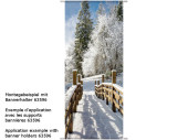 Textilbanner Schneebrücke, 75x180cm,...