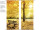 Textilbanner Herbst-Bank, 75x180cm, orange/bunt, Schlauchnaht oben+unten