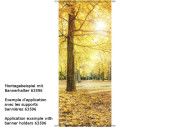 Textilbanner Herbst-Baum, 75 x 180cm, orange/bunt,...
