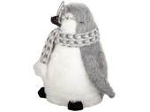 Pinguin "Cool" mit Brille, grau/weiss, 16 x 14...