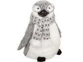 Pinguin "Cool" mit Brille, grau/weiss, 16 x 14...