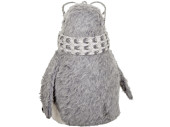 Pinguin "Cool" mit Brille, grau/weiss, 16 x 14 x H 22cm