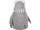Pinguin "Cool" mit Brille, grau/weiss, 16 x 14 x H 22cm