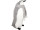Pinguin "Cool" stehend, grau/weiss, 20 x 20 x H 43cm