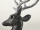 Hirsch "Black Magic" gehend, schwarz/silber, B 33 x T 13 x H 44cm