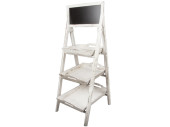 Marktständer "Antik Art" mit 3 Tablets, white-washed, B 48 x T 64 x H 120cm