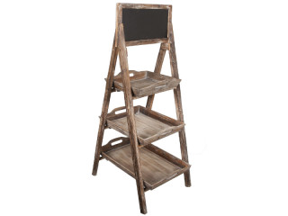 Marktständer "Antik Art" mit 3 Tablets, braun, B 48 x T 64 x H 120cm