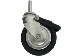 castor black/chrome 80mm with break for 9999000+01
