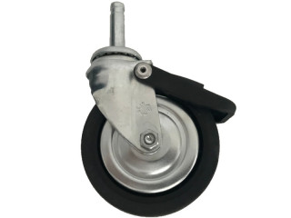 roulette noir/chrome 80mm avec frein pour 9999000+01