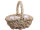 Korb Seegras mit Henkel L 29 x T 21 x H 27cm, mit Folie ausgekleidet
