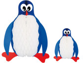 Pinguin zum Hängen weiss/blau/rot, Papier, schwer...