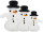 Schneemann zum Hängen weiss/schwarz, Papier, schwer entflammbar, versch. Grössen