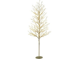 LED-Baum goldfarben, warmweiss, inkl. Netzadapter 31V, in-/outdoor,  h 150cm, 232 DEL