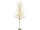 LED-Baum goldfarben, warmweiss, inkl. Netzadapter 31V, in-/outdoor,  h 150cm, 232 DEL