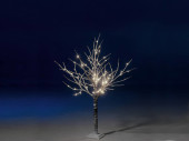 Baum braun beschneit mit LEDs, warmweiss, für Innen,...