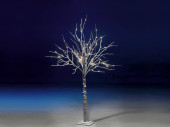Baum braun beschneit mit LEDs, warmweiss, für Innen,...