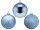 christmas ball B1 powder blue, various sizes/versions