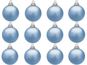 Weihnachtskugel B1 matt taubenblau, Ø 6cm, 12...