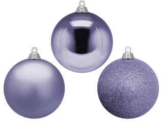 Weihnachtskugel B1 lavendel, versch. Grössen/Ausführungen