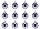 christmas ball B1 shiny lavender, Ø 4cm, 12 pcs.