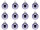 boule de Noël B1 brillant lavande, Ø 4cm, 12 pcs.