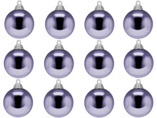 christmas ball B1 shiny lavender, Ø 6cm, 12 pcs.
