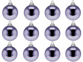 Weihnachtskugel B1 glanz lavendel, Ø 6cm, 12...