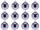 christmas ball B1 shiny lavender, Ø 6cm, 12 pcs.