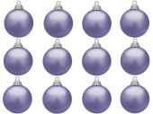christmas ball B1 mat lavender, Ø 6cm, 12 pcs.
