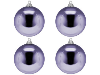 Weihnachtskugel B1 glanz lavendel, Ø 10cm, 4 Stück