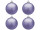 boule de Noël B1 mat lavande, Ø 10cm, 4 pcs.