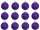 Weihnachtskugel B1 glitter violett, Ø 6cm, 12 Stück