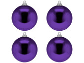 Weihnachtskugel B1 glanz violett, Ø 10cm, 4...