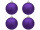 christmas ball B1 mat purple, Ø 10cm, 4 pcs.