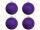 Weihnachtskugel B1 glitter violett, Ø 10cm, 4 Stück