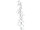 Glitter-Girlande silber, L130cm