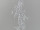 Glitter-Girlande silber, L130cm