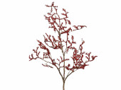 Glitter-Zweig rot, L 116cm
