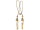 Quasten-Paar goldfarben L 75cm, Ø 5cm