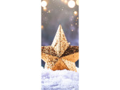Textilbanner "Stern in Schnee" 75 x 180cm,...