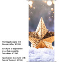 Textilbanner "Stern in Schnee" 75 x 180cm,...