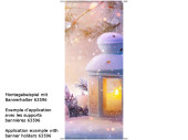 Textilbanner "Laterne im Schnee" 75 x 180cm,...