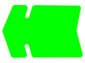 arrow markers 30 x 40cm green 10 pieces