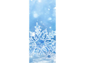 Textilbanner "Schneekristall" 75 x 180cm,...