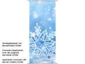 Textilbanner "Schneekristall" 75 x 180cm,...