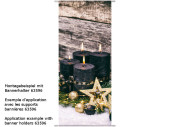 Textilbanner "Kerzen mit Stern" 75 x 180cm,...